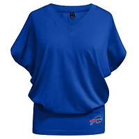 Women's Kiya Tomlin Royal Buffalo Bills Blousy V-Neck T-Shirt