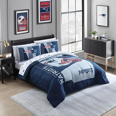 New England Patriots Queen Size Bed In A Bag Set