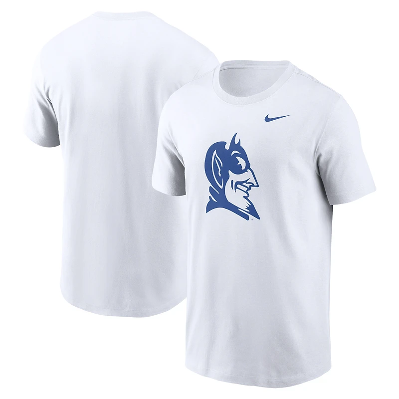 Men's Nike White Duke Blue Devils Primetime Alternate Logo T-Shirt