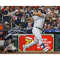 Jasson Dominguez New York Yankees Autographed 8" x 10" Home Run Photograph