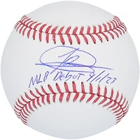 Jasson Domínguez New York Yankees Autographed Baseball with "MLB Debut 9/1/23" Inscription