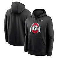 Men's Nike Black Ohio State Buckeyes Primetime Club Fleece Pullover Hoodie