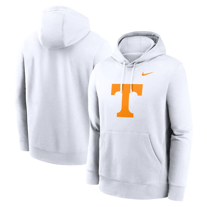 Men's Nike White Tennessee Volunteers Primetime Club Fleece Pullover Hoodie