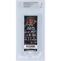Austin Riley Atlanta Braves Autographed Ticket with "Career HR #5" Inscription - BAS Authenticated