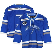 Air Force Falcons Team-Issued #7 Blue Jersey with 20th Anniversary Patch from the Hockey Program