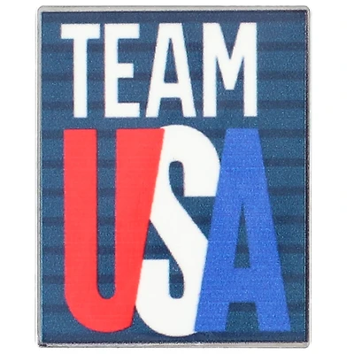 Team USA Retro Logo Stripes Lapel Pin