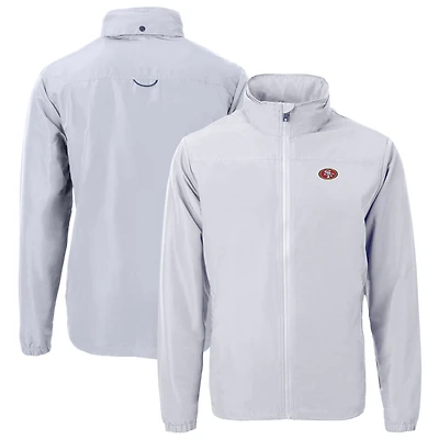 Men's Cutter & Buck  Gray San Francisco 49ers  Charter Eco Recycled Full-Zip Jacket