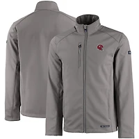 Men's Cutter & Buck Gray Kansas City Chiefs Evoke Eco Softshell Recycled Full-Zip Jacket