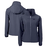 Women's Cutter & Buck  Navy Baltimore Ravens  Charter Eco Recycled Full-Zip Jacket