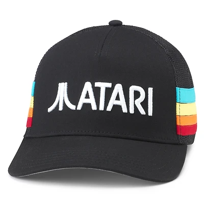 Unisex American Needle Black Atari Hotfoot Adjustable Trucker Hat