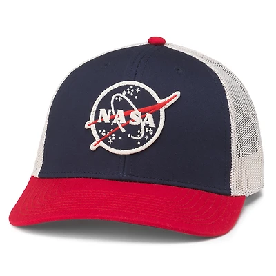 Men's American Needle Navy/Red NASA Back Range Trucker Adjustable Hat