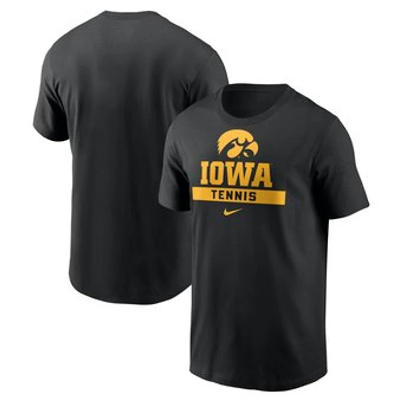 Men's Nike Black Iowa Hawkeyes Tennis Club Sport Drop T-Shirt