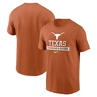 Men's Nike Texas Orange Texas Longhorns Swimming & Diving T-Shirt