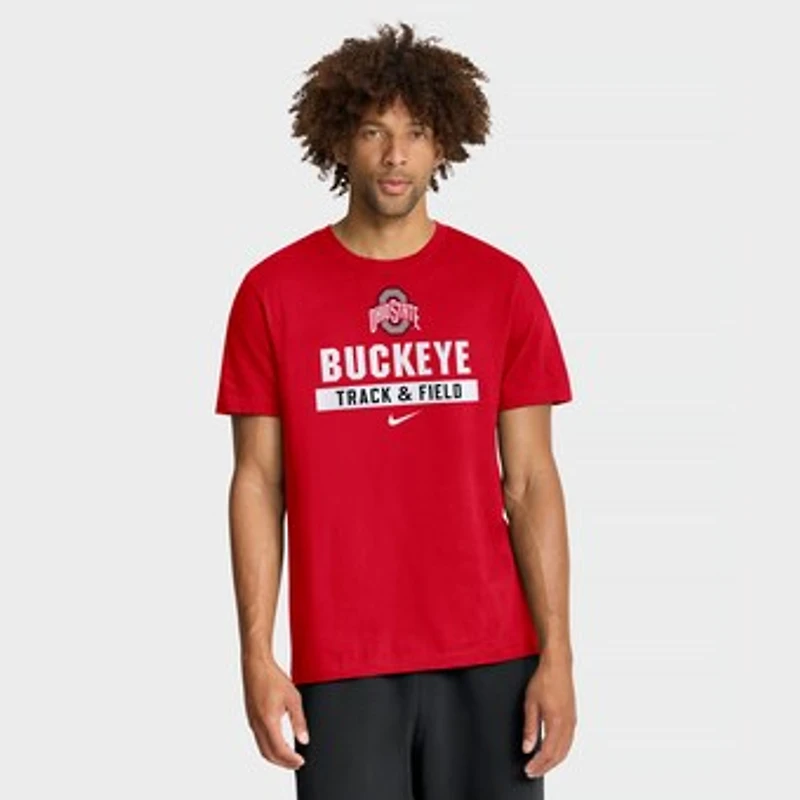 Men's Nike Scarlet Ohio State Buckeyes Track & Field T-Shirt
