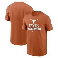 Men's Nike Texas Orange Texas Longhorns Softball T-Shirt