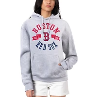 Women's G-III 4Her by Carl Banks Heather Gray Boston Red Sox City Graphic Pullover Hoodie