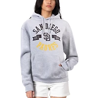 Women's G-III 4Her by Carl Banks Heather Gray San Diego Padres City Graphic Pullover Hoodie