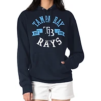 Women's G-III 4Her by Carl Banks Navy Tampa Bay Rays City Graphic Pullover Hoodie