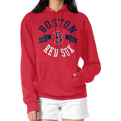 Women's G-III 4Her by Carl Banks Red Boston Red Sox City Graphic Pullover Hoodie