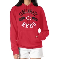 Women's G-III 4Her by Carl Banks Red Cincinnati Reds City Graphic Pullover Hoodie