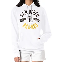 Women's G-III 4Her by Carl Banks White San Diego Padres City Graphic Pullover Hoodie