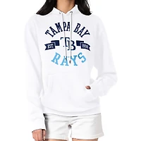 Women's G-III 4Her by Carl Banks White Tampa Bay Rays City Graphic Pullover Hoodie