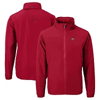 Men's Cutter & Buck  Scarlet San Francisco 49ers Throwback Charter Eco Recycled Full-Zip Jacket