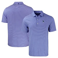 Men's Cutter & Buck  Royal/White Indianapolis Colts Throwback Forge Eco Double Stripe Stretch Recycled Polo