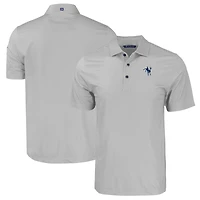 Men's Cutter & Buck  Gray Indianapolis Colts Throwback Big & Tall Pike Eco Tonal Geo Print Stretch Recycled Polo