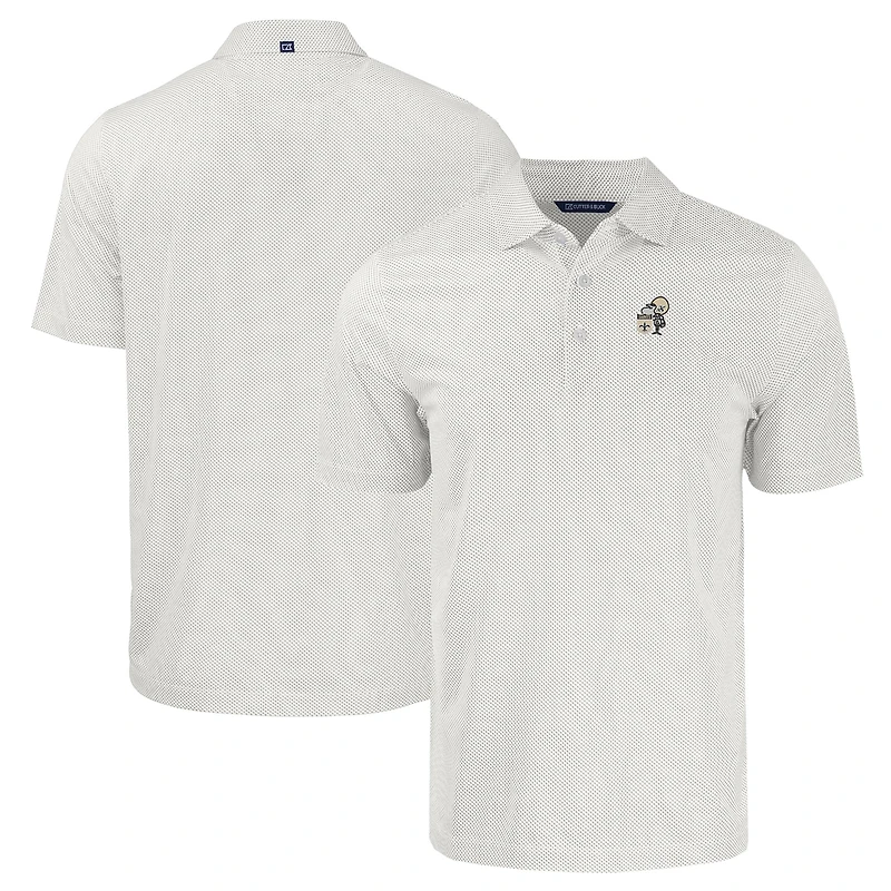 Men's Cutter & Buck  White New Orleans Saints Throwback Big & Tall Pike Eco Symmetry Print Stretch Recycled Polo