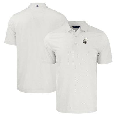 Men's Cutter & Buck  White New Orleans Saints Throwback Big & Tall Pike Eco Symmetry Print Stretch Recycled Polo
