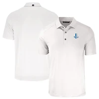 Men's Cutter & Buck  White Detroit Lions Throwback Forge Eco Stretch Recycled Polo