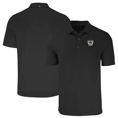 Men's Cutter & Buck  Black Las Vegas Raiders Throwback Forge Eco Stretch Recycled Polo