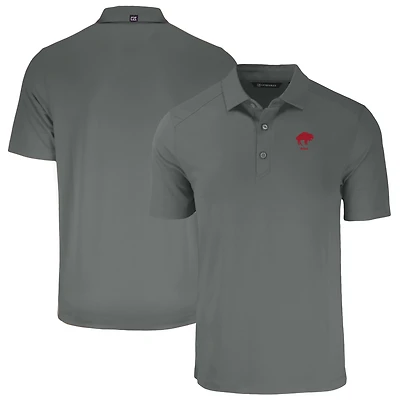 Men's Cutter & Buck  Gray Buffalo Bills Throwback Big & Tall Forge Eco Stretch Recycled Polo