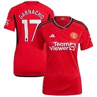 Women's adidas Alejandro Garnacho Red Manchester United 2023/24 Home Replica Player Jersey