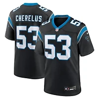 Men's Nike Claudin Cherelus  Black Carolina Panthers Team Game Jersey