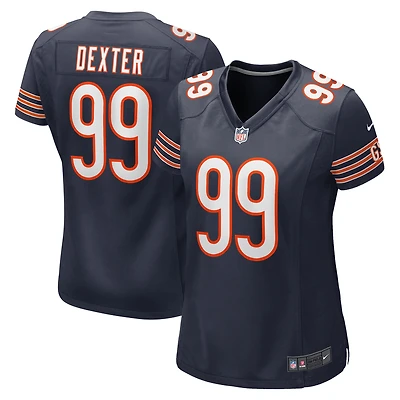 Women's Nike Gervon Dexter Sr Navy Chicago Bears Team Game Jersey