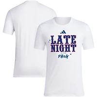 Men's adidas White Kansas Jayhawks Late Night in the Phog T-Shirt