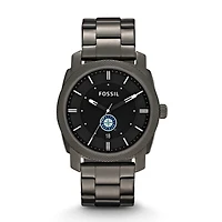 Men's Fossil Gray Seattle Mariners Machine Smoke Stainless Steel Watch