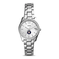 Women's Fossil Silver Houston Astros Scarlette Stainless Steel Watch