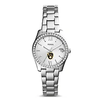 Women's Fossil Silver Milwaukee Brewers Scarlette Stainless Steel Watch