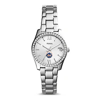 Women's Fossil Silver New York Mets Scarlette Stainless Steel Watch