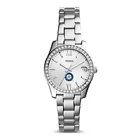 Women's Fossil Silver Seattle Mariners Scarlette Stainless Steel Watch