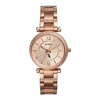 Women's Fossil Rose Gold Chicago White Sox Carlie Stainless Steel Watch