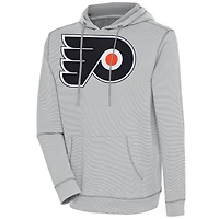 Men's Antigua Philadelphia Flyers Axe Bunker Tri-Blend Pullover Hoodie