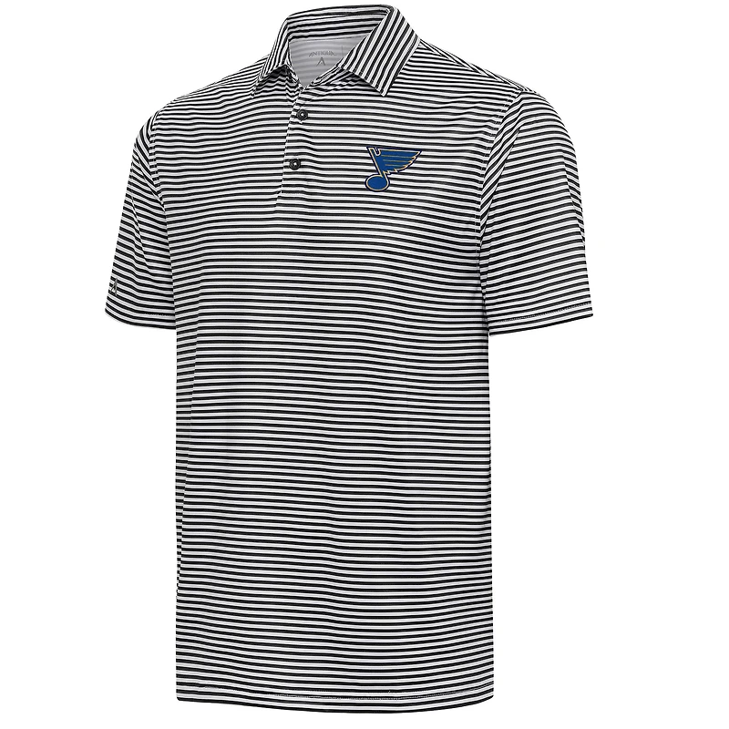 Men's Antigua  Black St. Louis Blues Skills Polo