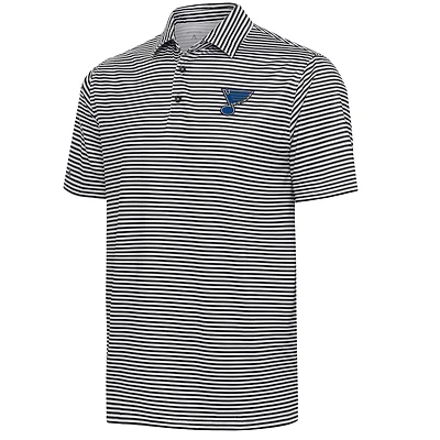 Men's Antigua  Black St. Louis Blues Skills Polo