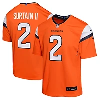 Youth Nike Patrick Surtain II Orange Denver Broncos Game Jersey