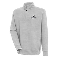 Men's Antigua  Heather Gray Providence Friars Victory Quarter-Zip Pullover Top