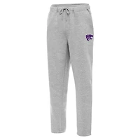 Men's Antigua  Heather Gray Kansas State Wildcats Victory Sweatpants